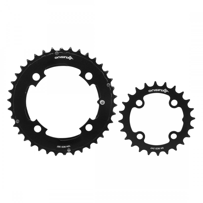 Load image into Gallery viewer, Origin8-Chainring-Chainring-Set-64-mm-104-mm-64-104mm-4-Bolt-CNRG0691-Bicycle-Chainring