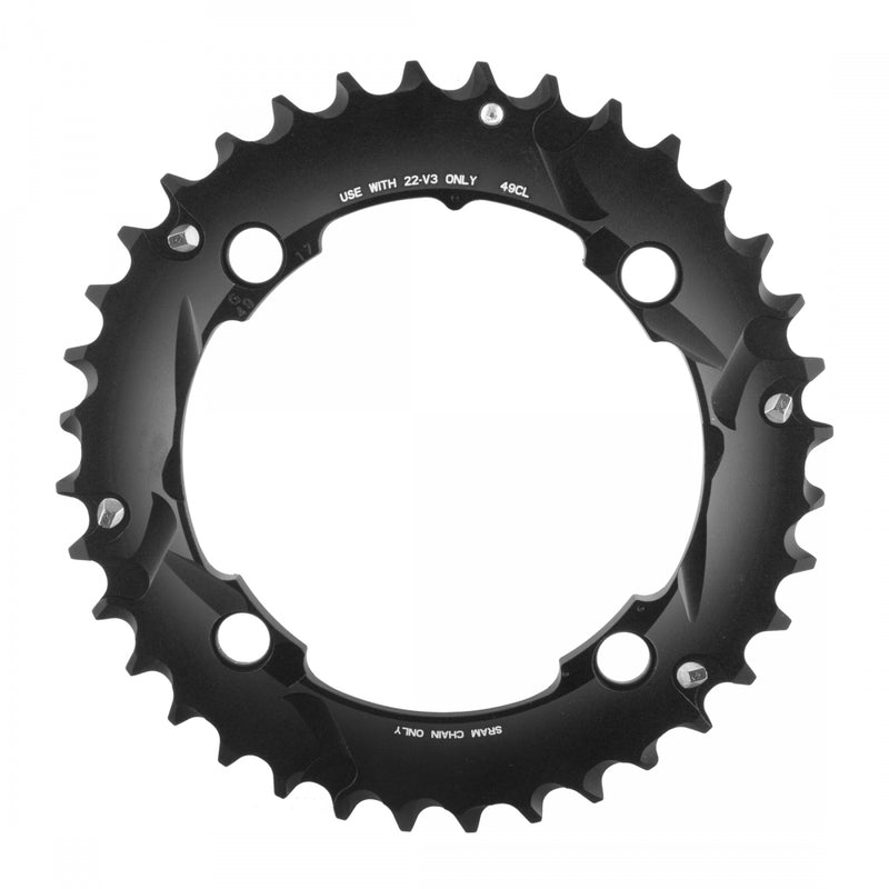 Load image into Gallery viewer, SRAM/Truvativ X0 and X9 Chainring 36T 104 BCD 10-Speed GXP Aluminum Black
