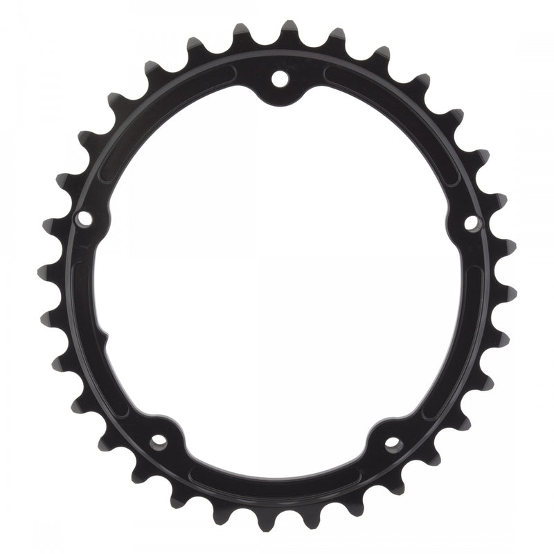 Load image into Gallery viewer, absoluteBLACK Premium Sub-Compact Oval Chainring 110 BCD 11-Speed Aluminum Black