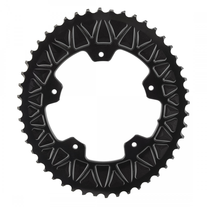 Load image into Gallery viewer, absoluteBLACK Premium Sub-Compact Oval Chainring 48t 110 BCD 11-Spd Alloy Blk