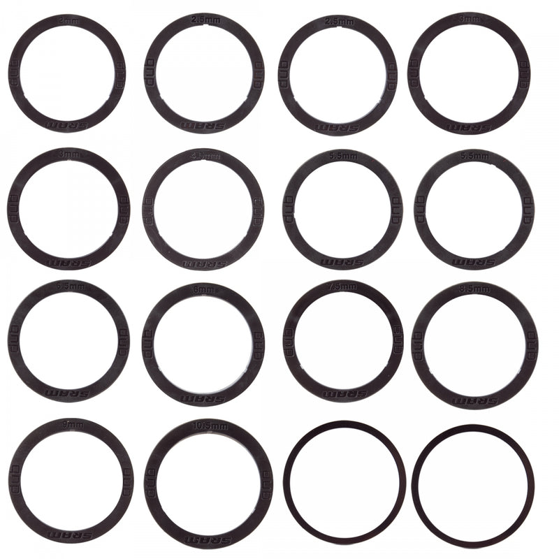 Load image into Gallery viewer, SRAM DUB MTB/Road V3 Bottom Bracket Spacer Kit - Includes DUB Spacers, 2 Standard BSA Spacers