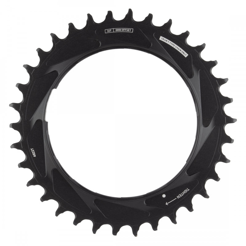 Load image into Gallery viewer, SRAM XX SL Eagle T-Type Thread Mount Chainring - 34t, 12-Speed, Thread Mount (For XX SL PM Spider), 0mm Offset,