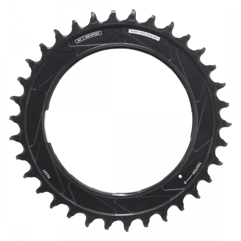 Load image into Gallery viewer, SRAM XX SL Eagle T-Type Thread Mount Chainring - 34t, 12-Speed, Thread Mount (For XX SL PM Spider), 3mm Offset,