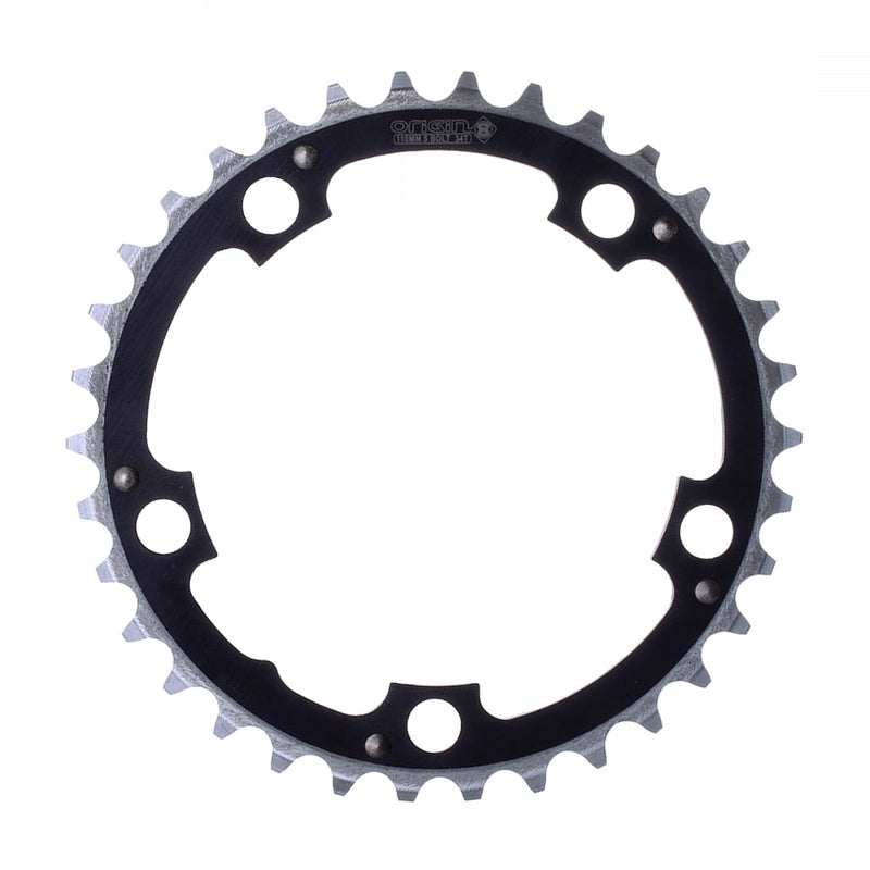 Load image into Gallery viewer, Premium Aluminum Chainring Bundle 22t & 32t 5-Bolt 8/9/10-Speed, CNC Machined, Black/Silver