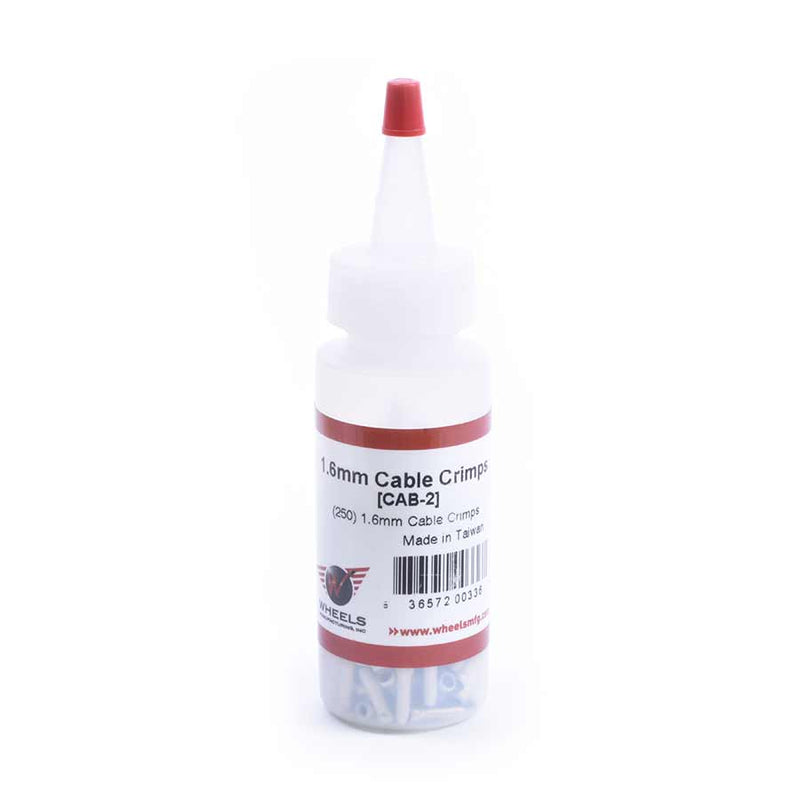 Load image into Gallery viewer, Wheels Manufacturing Cable End Cap, 1.6mm, Silver, 250pcs