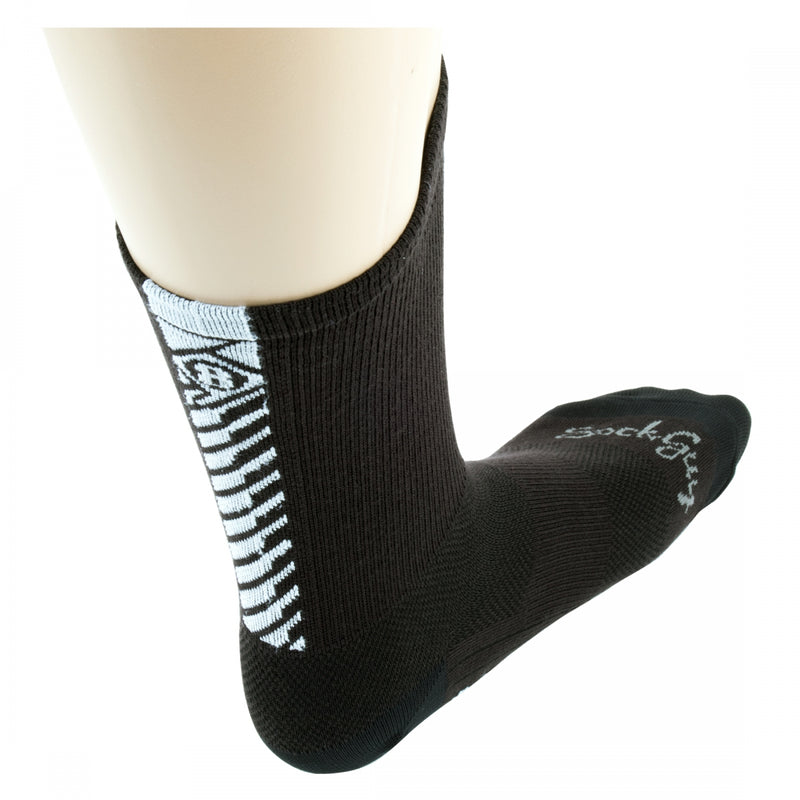 Load image into Gallery viewer, Origin8 Speed Cycling Socks Black LG/XL Unisex Double-Stitched Heels And Toes