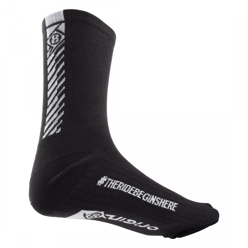 Load image into Gallery viewer, Pack of 2 Origin8 Speed Cycling Socks Black SM/MD Unisex