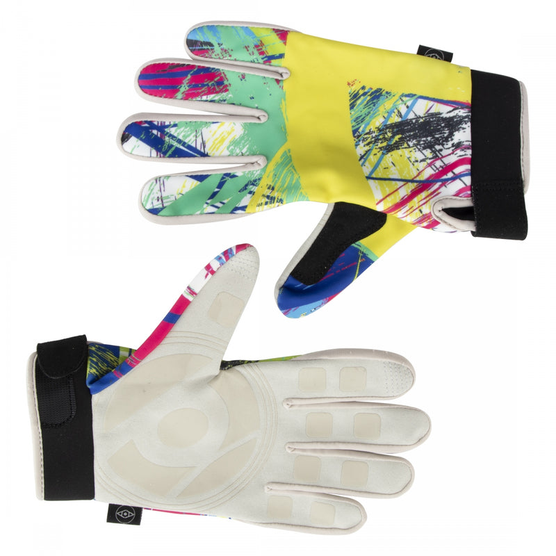 Load image into Gallery viewer, Alienation Invisible Touch Gloves Pink/Blue/Yellow MD Unisex Full Finger
