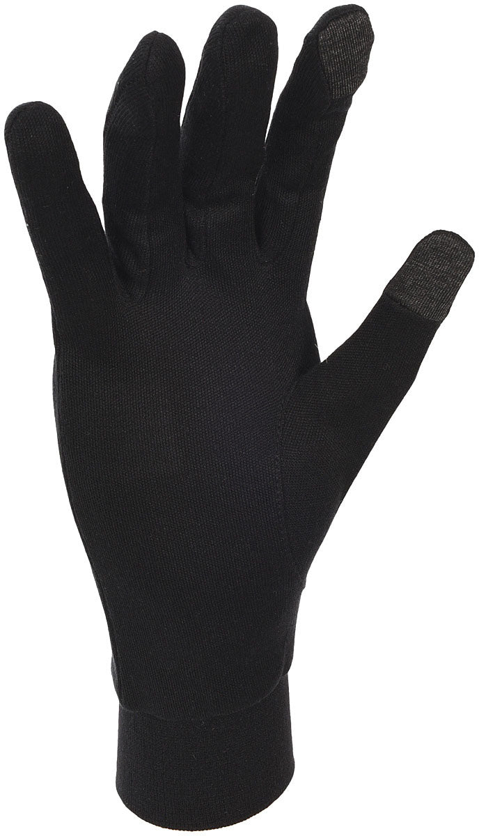 Load image into Gallery viewer, Outdoor Designs Silkon Touch Base Layer Glove - Black (Size S)