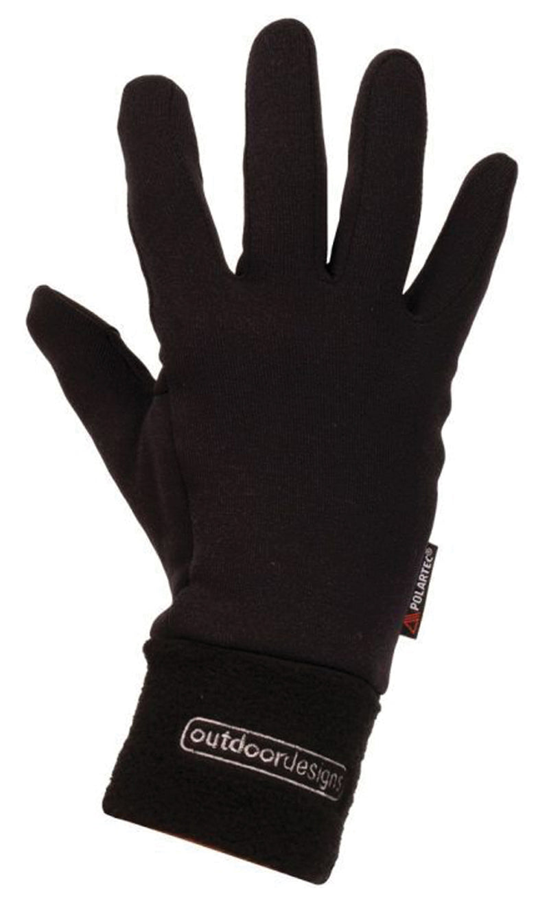 Load image into Gallery viewer, Outdoor Designs Poweron Mid Layer Glove - Black, Size S
