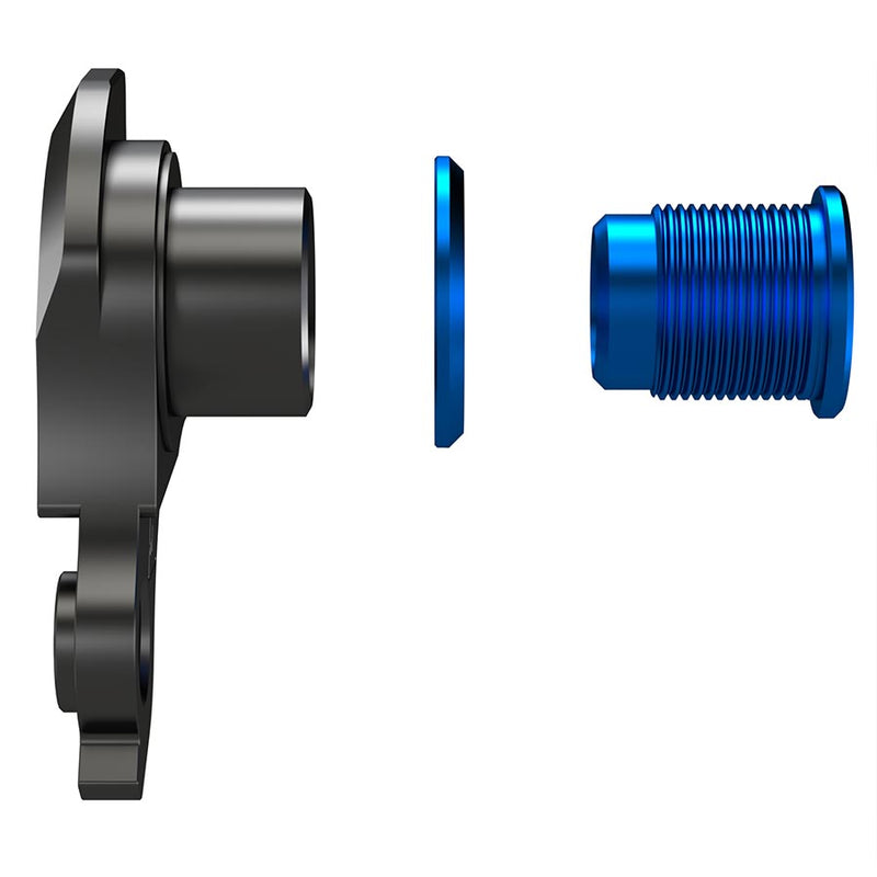 Load image into Gallery viewer, Wheels Manufacturing Universal Derailleur Hanger - 404-5, For Frames designed to accept SRAM UDH, Black/Teal