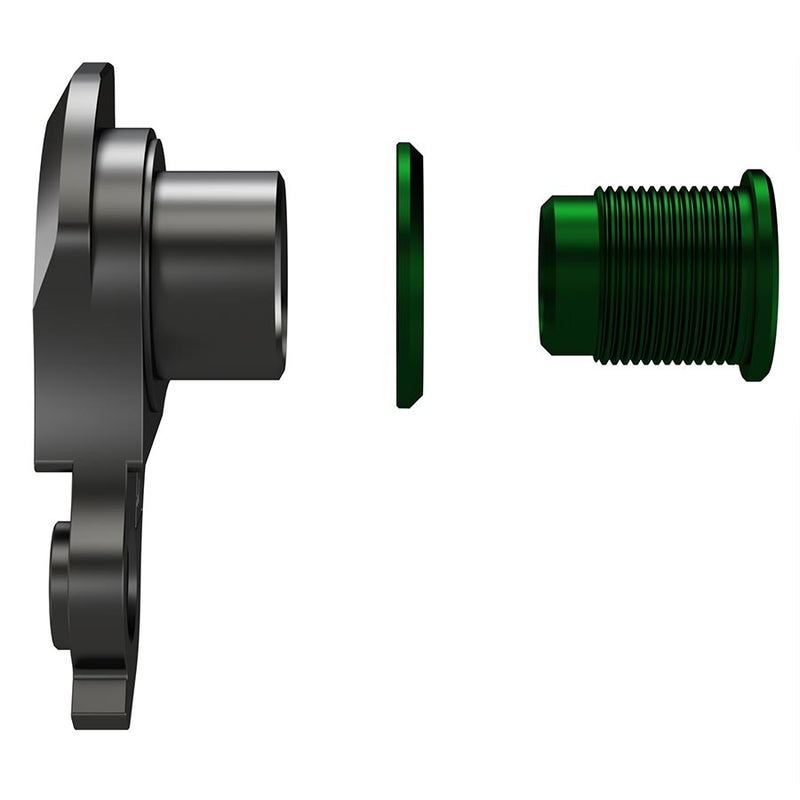 Load image into Gallery viewer, Wheels Manufacturing Universal Derailleur Hanger - 404-9, For Frames designed to accept SRAM UDH, Black/Green