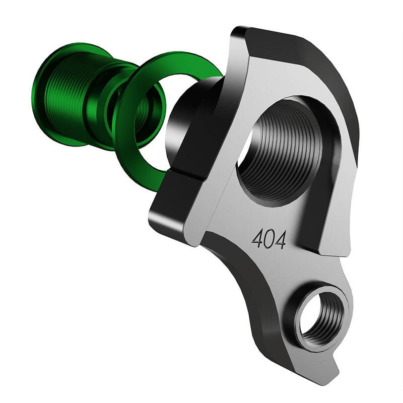 Load image into Gallery viewer, Wheels Manufacturing Universal Derailleur Hanger - 404-9, For Frames designed to accept SRAM UDH, Black/Green