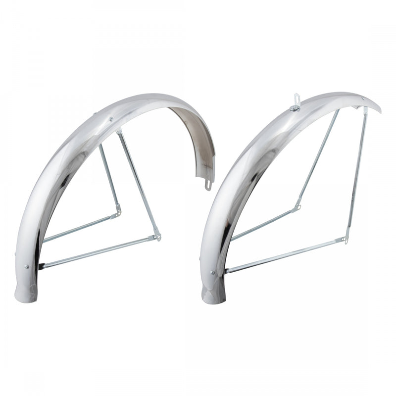 Load image into Gallery viewer, Wald-Products-Flared-Chrome-Full-Coverage-Fender-Cruiser-FCFN0112-Bicycle-Full-Coverage-Fenders