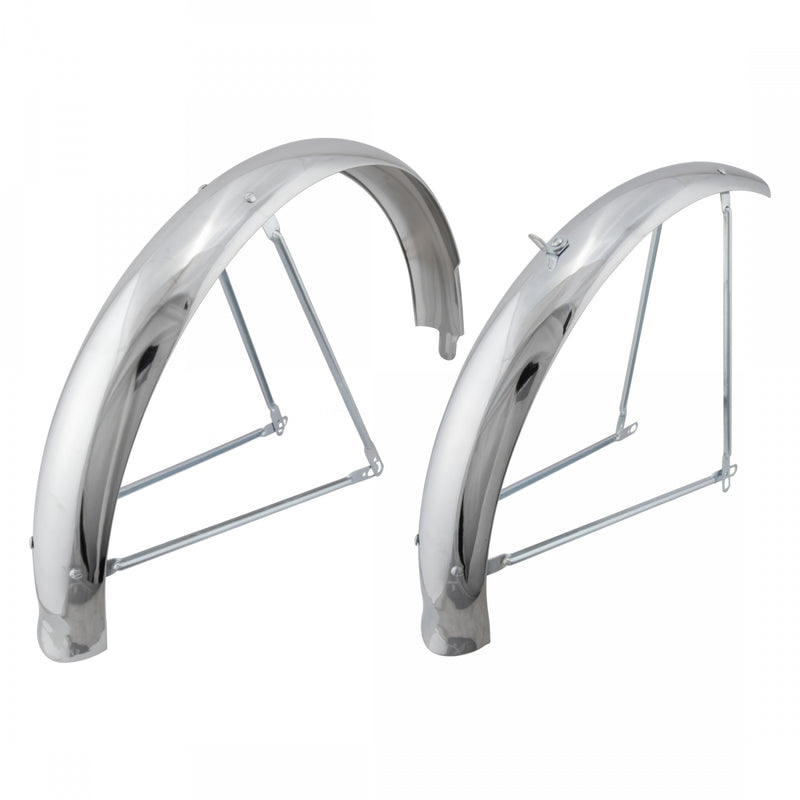 Load image into Gallery viewer, Wald-Products-Flared-Chrome-Full-Coverage-Fender-Cruiser-FCFN0113-Bicycle-Full-Coverage-Fenders