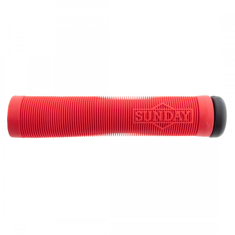 Load image into Gallery viewer, Sunday Cornerstone Grips - 155mm, Red Par Ends Included