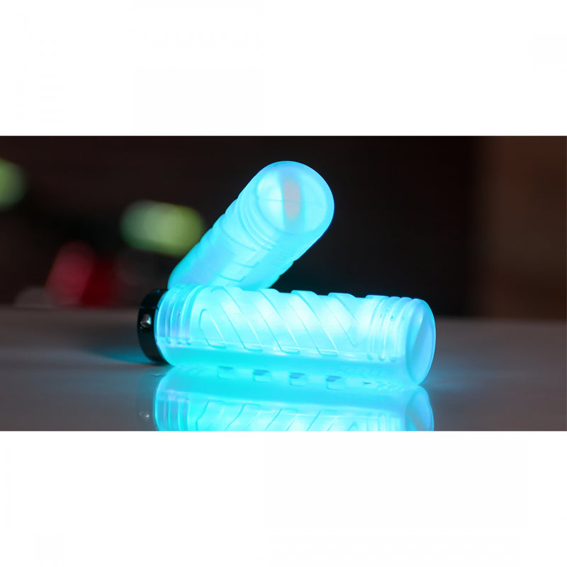 Load image into Gallery viewer, Blips Grips Light Up Grips Single Lock On Clear 130mm