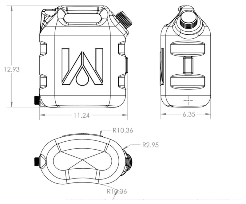 Load image into Gallery viewer, Waterport 2 Gallon Portable Water Tank for Outdoor Adventures