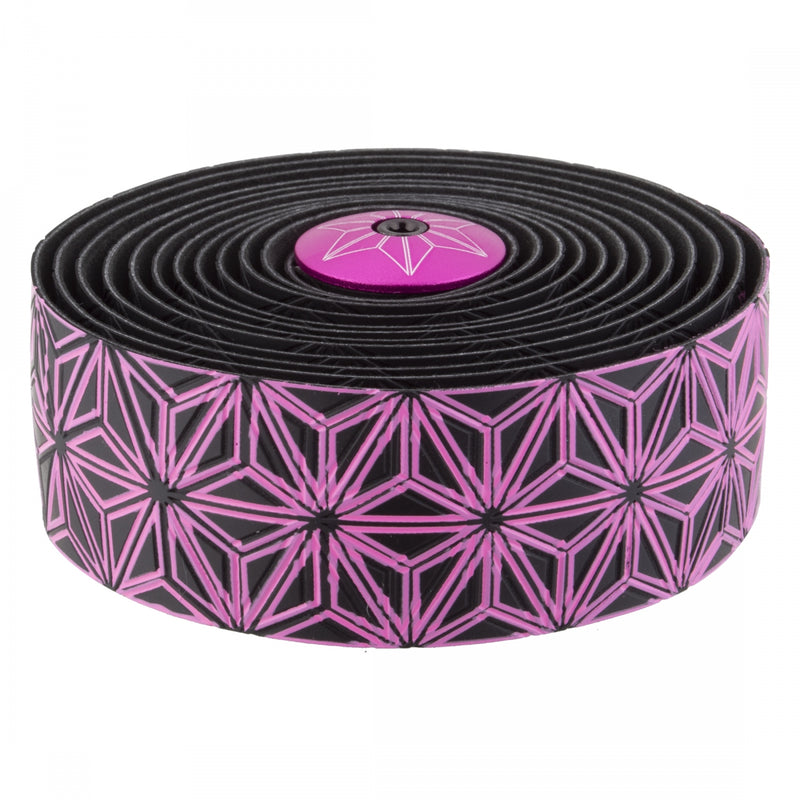 Load image into Gallery viewer, Supacaz Super Sticky Kush Star Fade Bar Tape Star Fade Neon Pink 2160mm