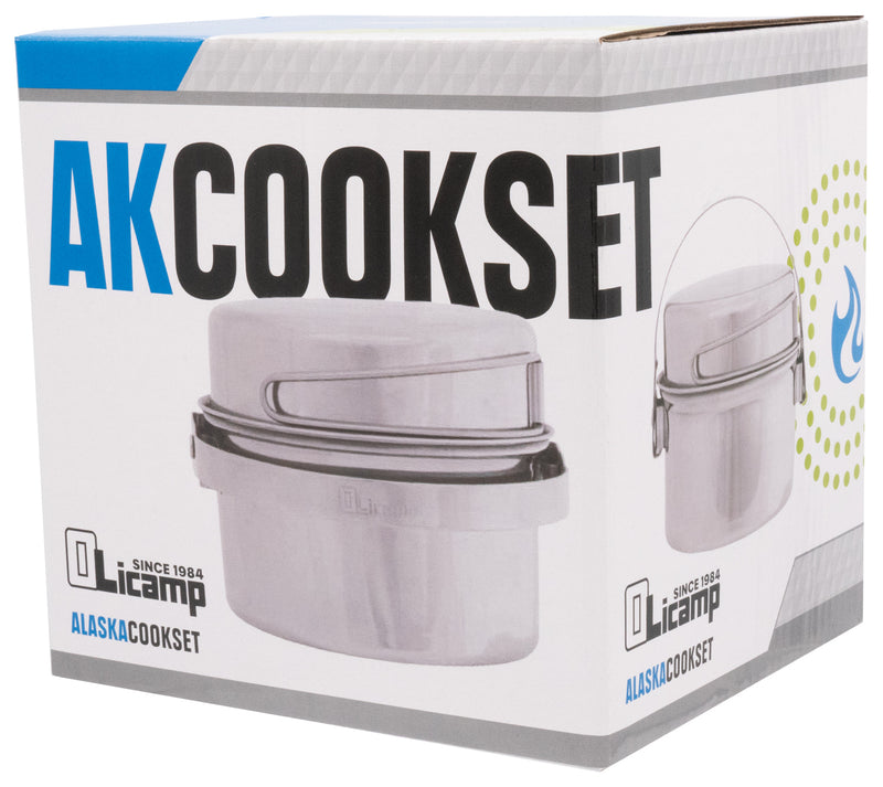 Load image into Gallery viewer, Olicamp Stainless Steel 1 Qt Cookware Set - Compact and Durable AK Cookset