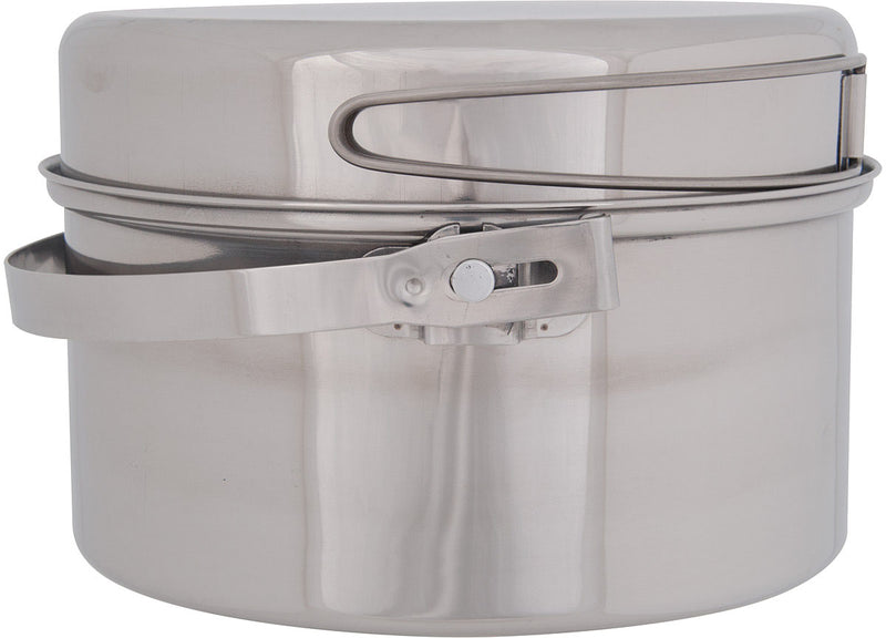 Load image into Gallery viewer, Olicamp Stainless Steel 3 Qt Pots & Pans Cookset - Ultimate Outdoor Cooking Companion
