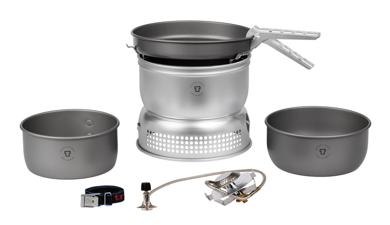 Load image into Gallery viewer, Trangia 25-7 Ultralight Hard Anodized Stove Kit with Gas Burner - Perfect for Backpacking Adventures!