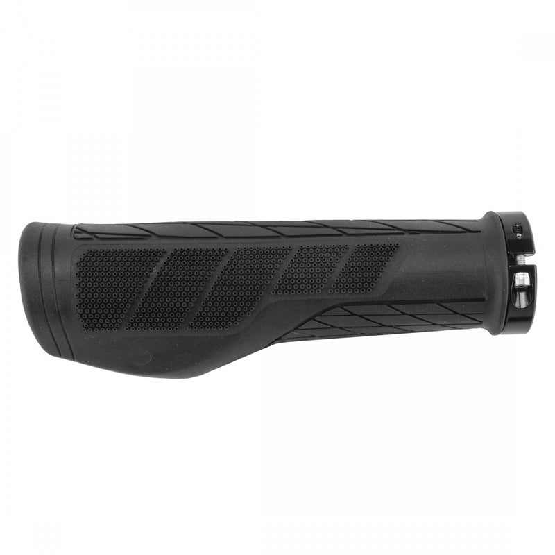 Load image into Gallery viewer, Origin8 Microtac Ergo Locking - Black, Lock-On, 132mm Dual-Density TPE