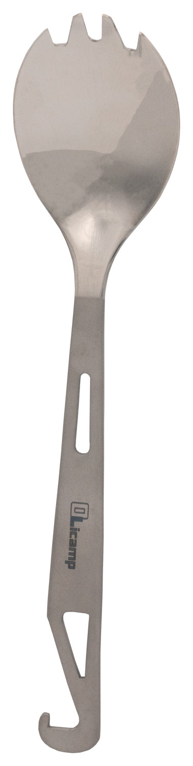 Load image into Gallery viewer, Olicamp Titanium Spork with Bottle Opener - Lightweight and Versatile Utensil for Outdoor Dining