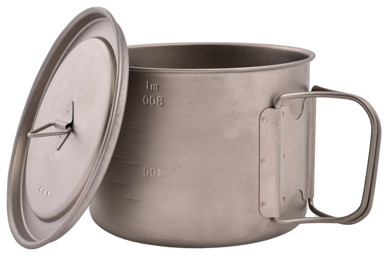 Load image into Gallery viewer, Olicamp Space Saver Pot 900 with Lid Titanium - Lightweight and Durable Camping Cookware