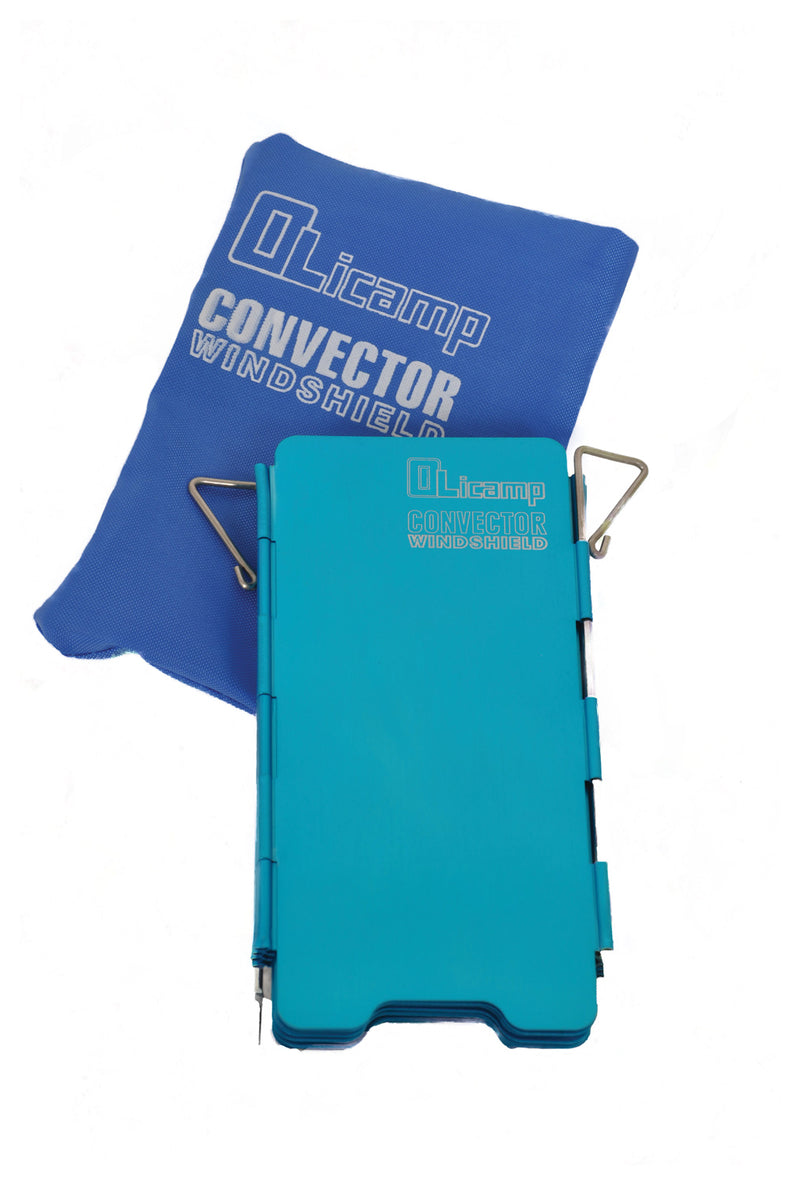 Load image into Gallery viewer, Olicamp Convector Windshield - Blue: Essential Backpacking Stove Accessory