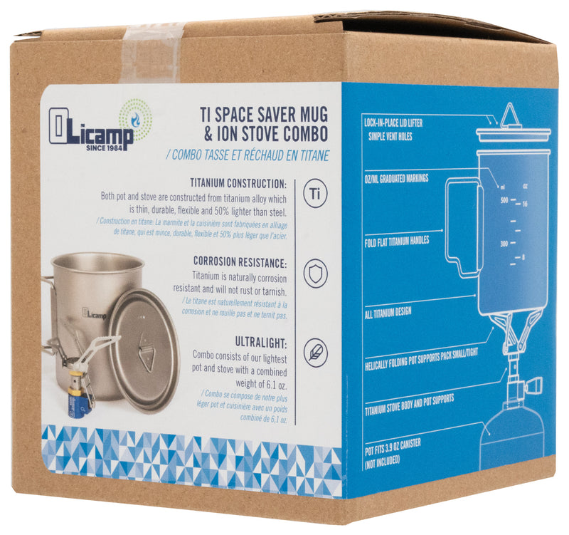 Load image into Gallery viewer, Olicamp Ion Stove with Titanium 750ml Space Saver Mug Combo