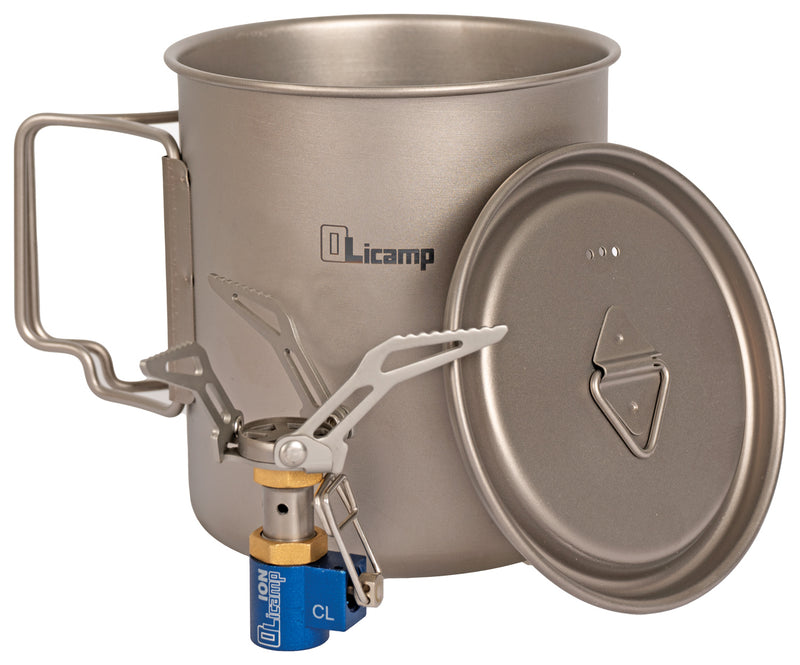 Load image into Gallery viewer, Olicamp Ion Stove with Titanium 750ml Space Saver Mug Combo