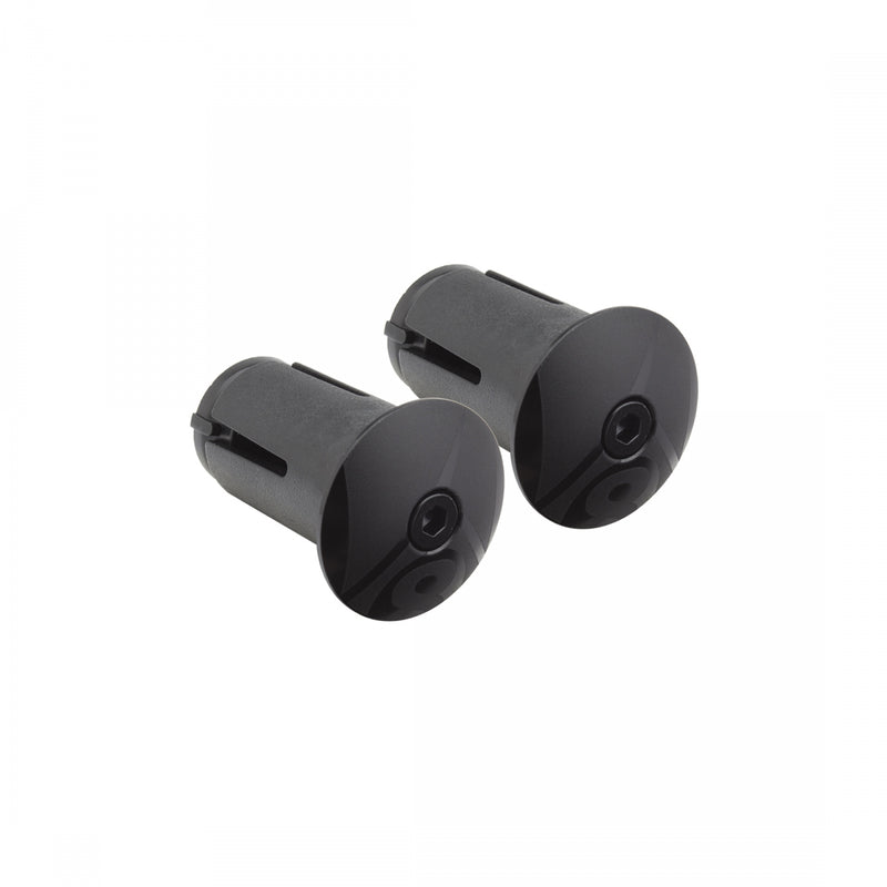 Load image into Gallery viewer, Origin8 Alloy Locking Bar End Plugs Locking Anodized Black