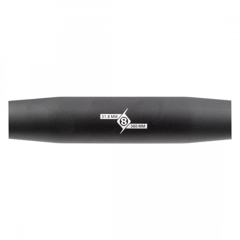 Load image into Gallery viewer, Origin8 Flash II Black 31.8mmx380mm AL6061 Black Aluminum Flattened Aero Top