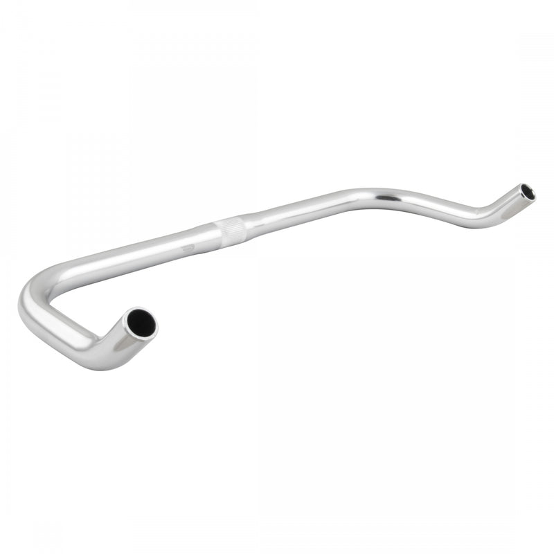 Load image into Gallery viewer, Pure Cycles Bullhorn Handlebar 25.4mm Clamp 435mm Fixie/Road Silver Aluminum