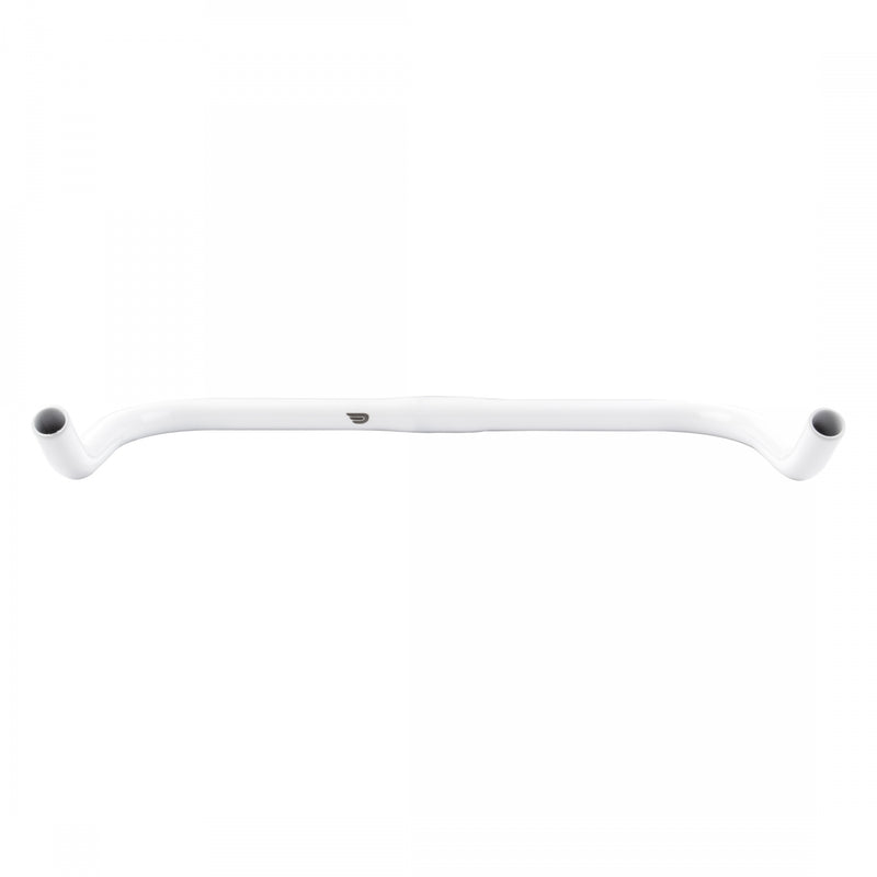 Load image into Gallery viewer, Pure Cycles Bullhorn Bars White 25.4mm 435mm Alloy Chrome Fixie/Road bars