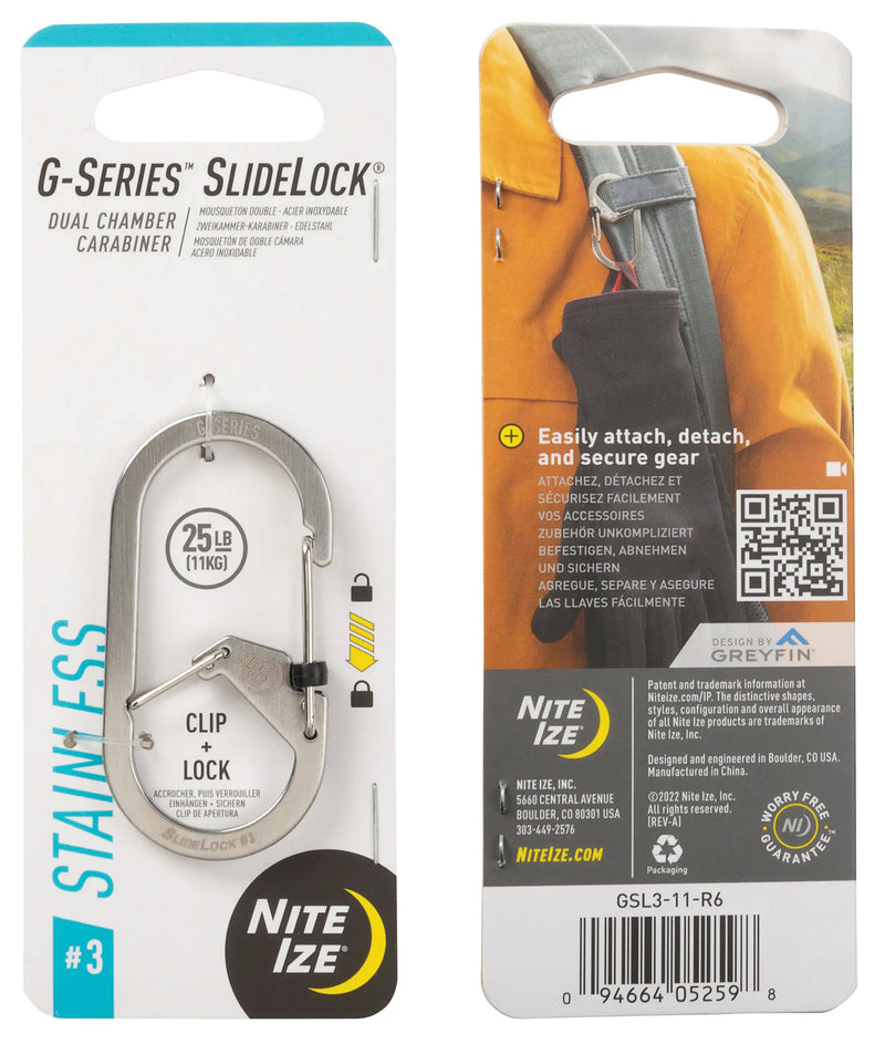 Load image into Gallery viewer, Nite Ize Slidelock #3 Dual Biner-ss: Secure Your Gear with Ease