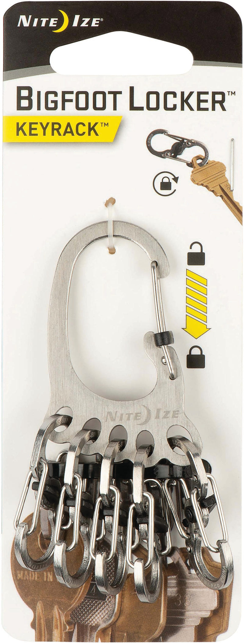 Load image into Gallery viewer, Nite Ize Bigfoot Locker Stainless Steel Heavy-Duty Locking Carabiner