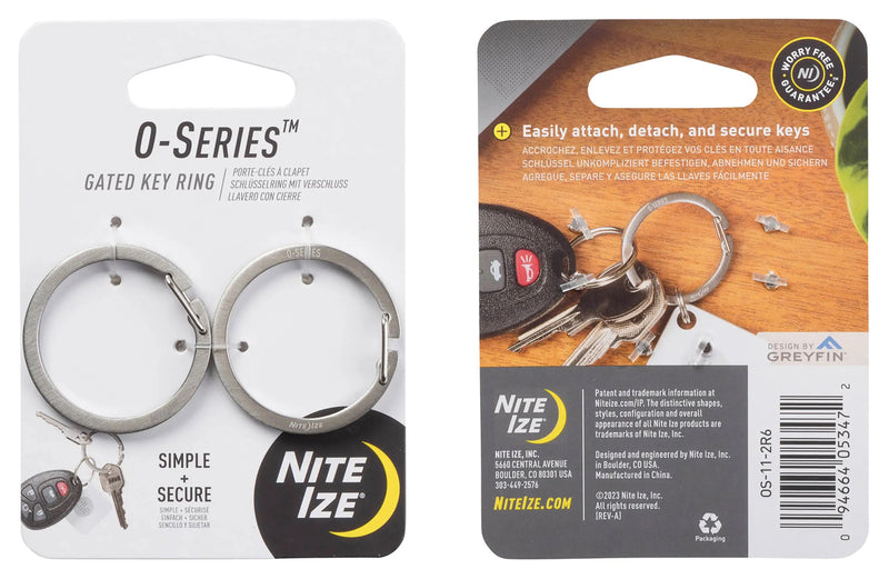 Load image into Gallery viewer, Nite Ize O-Series Gated Key Ring - 2 Pack: Secure Your Keys with Ease