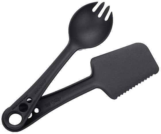 Load image into Gallery viewer, Guyot Designs Microbites Camping Flatware Set Bundle Eco-Friendly, Durable 5-in-1 Outdoor Utensils