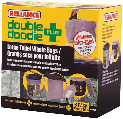 Load image into Gallery viewer, Reliance Double Doodie Plus 6 Pack: Convenient Camp Toilets for Outdoor Adventures