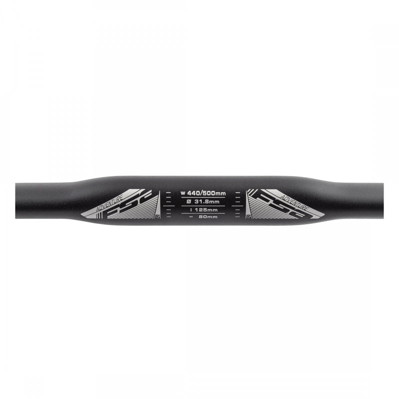 Load image into Gallery viewer, FSA NS Adventure Drop Handlebar Aluminum 31.8mm 44cmBlack15 ° flare at ends