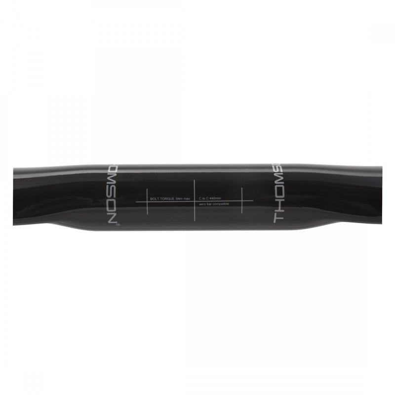 Load image into Gallery viewer, Thomson Road Carbon Drop Handlebar 31.8mm Clamp 44cm Width 200g Blk Carbon Fiber