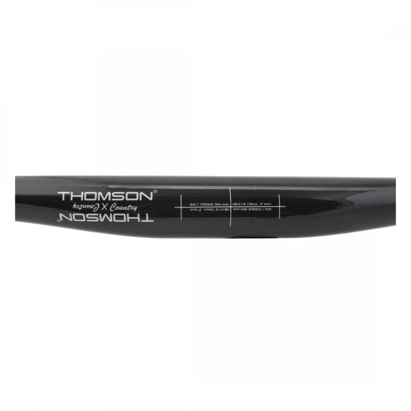Load image into Gallery viewer, Thomson MTB Cross Country Handlebar 730mm 8 ° Sweep 31.8 Black Carbon Fiber