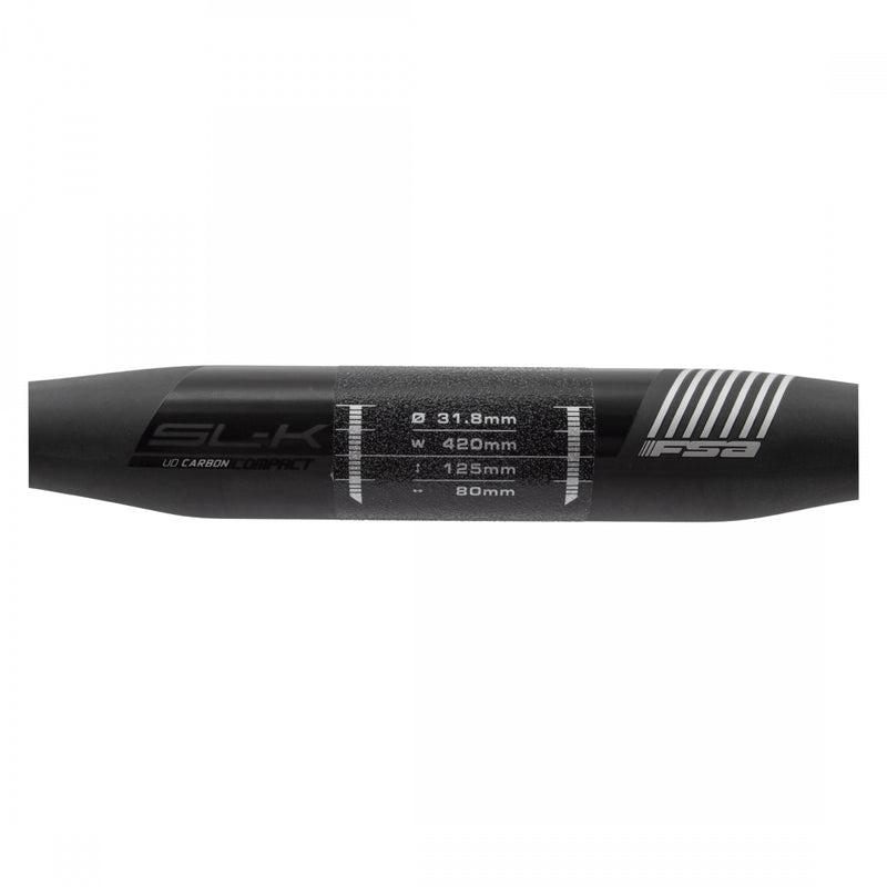 Load image into Gallery viewer, Full Speed Ahead SL-K Compact Drop Handlebar - Carbon, 31.8mm, 42cm, Black