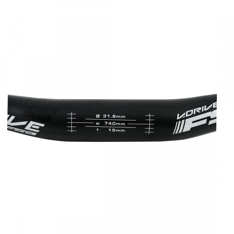 Load image into Gallery viewer, Full Speed Ahead VDrive Low Rise HandlebarsBlack 31.8mm 740mm AL2014Rise 15mm