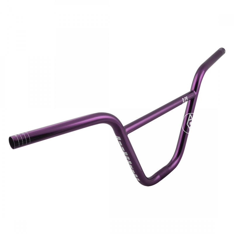 Load image into Gallery viewer, Alienation 9s Handlebar Quarters 7/8in Clamp 9.24in Rise Purple Nickle Chromoly