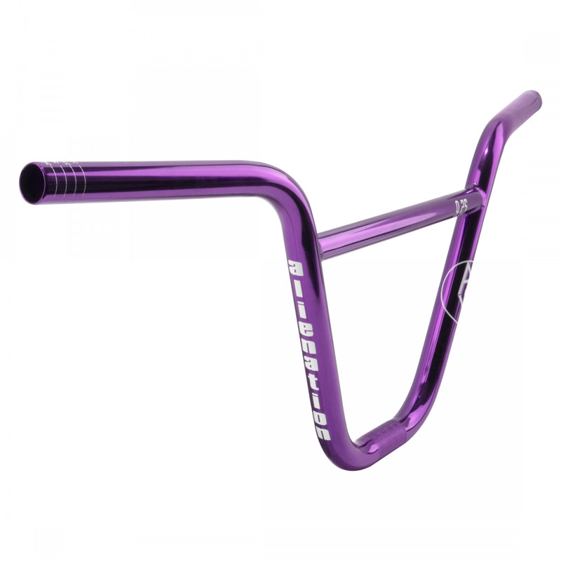 Load image into Gallery viewer, Alienation 9s Handlebar Quarters 7/8in Clamp 9.24in Rise Purple Nickle Chromoly
