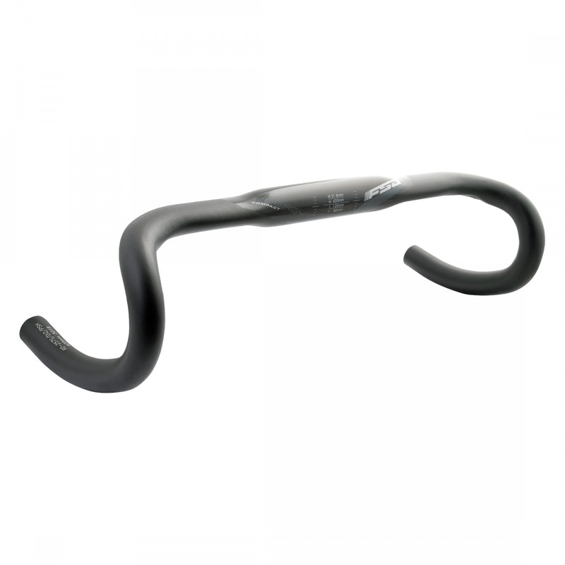 Load image into Gallery viewer, FSA Energy Compact SCR Handlebar 31.8 Clamp 42cm Drop 125mm Black Aluminum