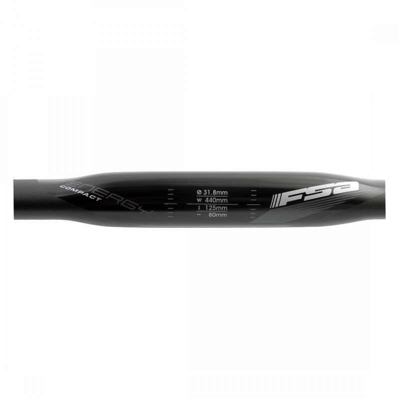 Load image into Gallery viewer, FSA Energy Compact SCR Handlebar 31.8 Clamp 44 cmDrop 125mm Aluminum Black